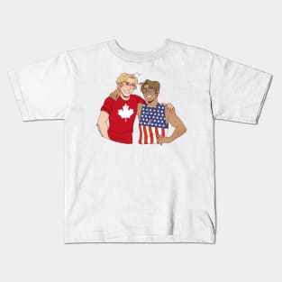 American and Canadian Idiots Kids T-Shirt